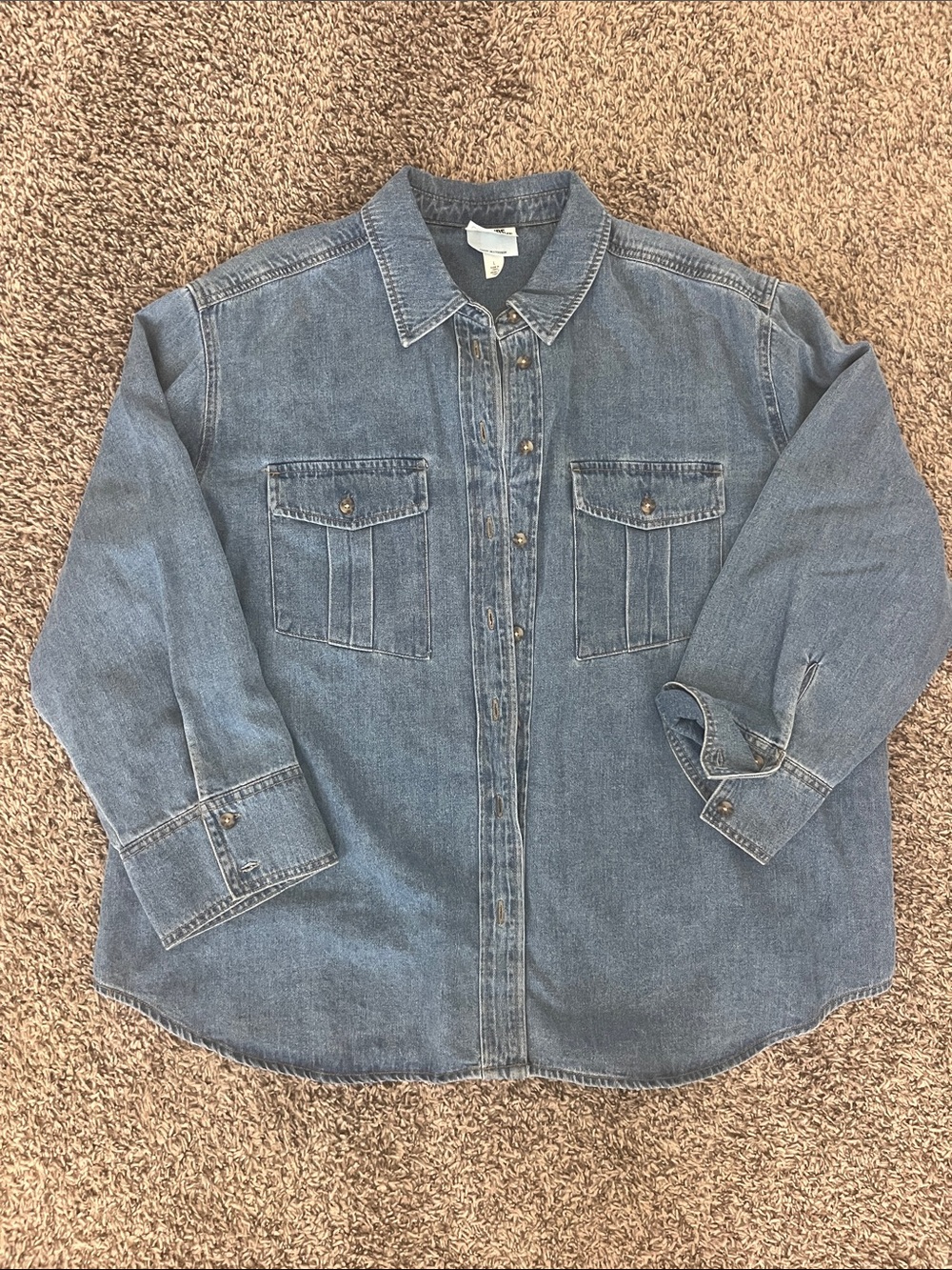 Denim Button-Up